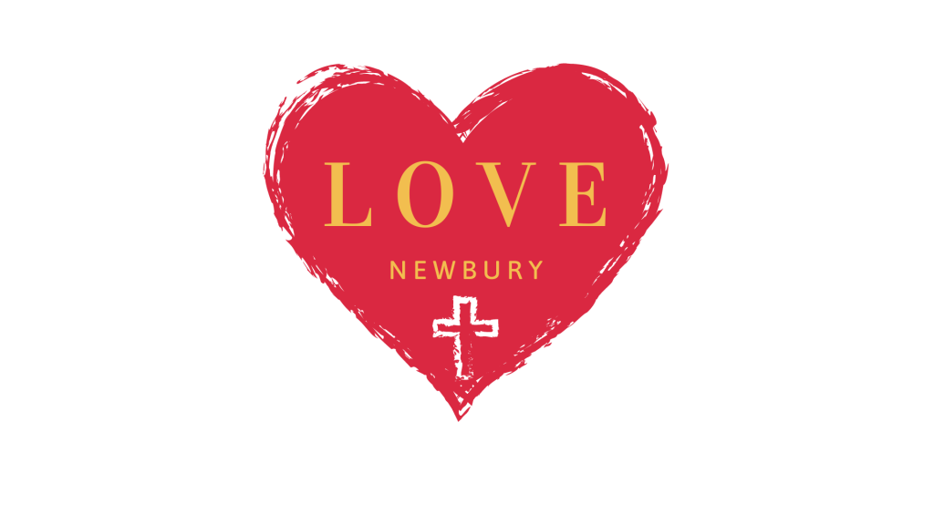 Love Newbury Logo (Red Heart with Christian Cross)
